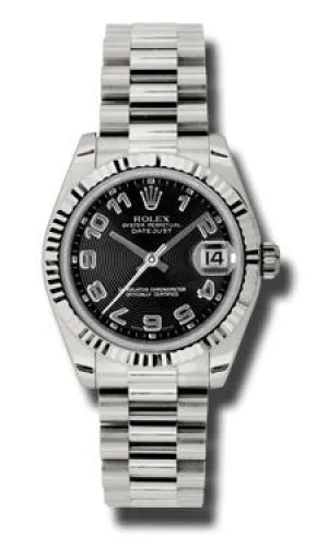 Rolex - Datejust 31mm - Gold President White Gold - Fluted Bezel