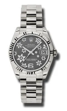 Rolex - Datejust 31mm - Gold President White Gold - Fluted Bezel