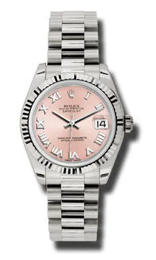 Rolex - Datejust 31mm - Gold President White Gold - Fluted Bezel