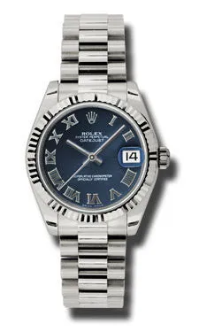 Rolex - Datejust 31mm - Gold President White Gold - Fluted Bezel