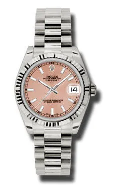 Rolex - Datejust 31mm - Gold President White Gold - Fluted Bezel