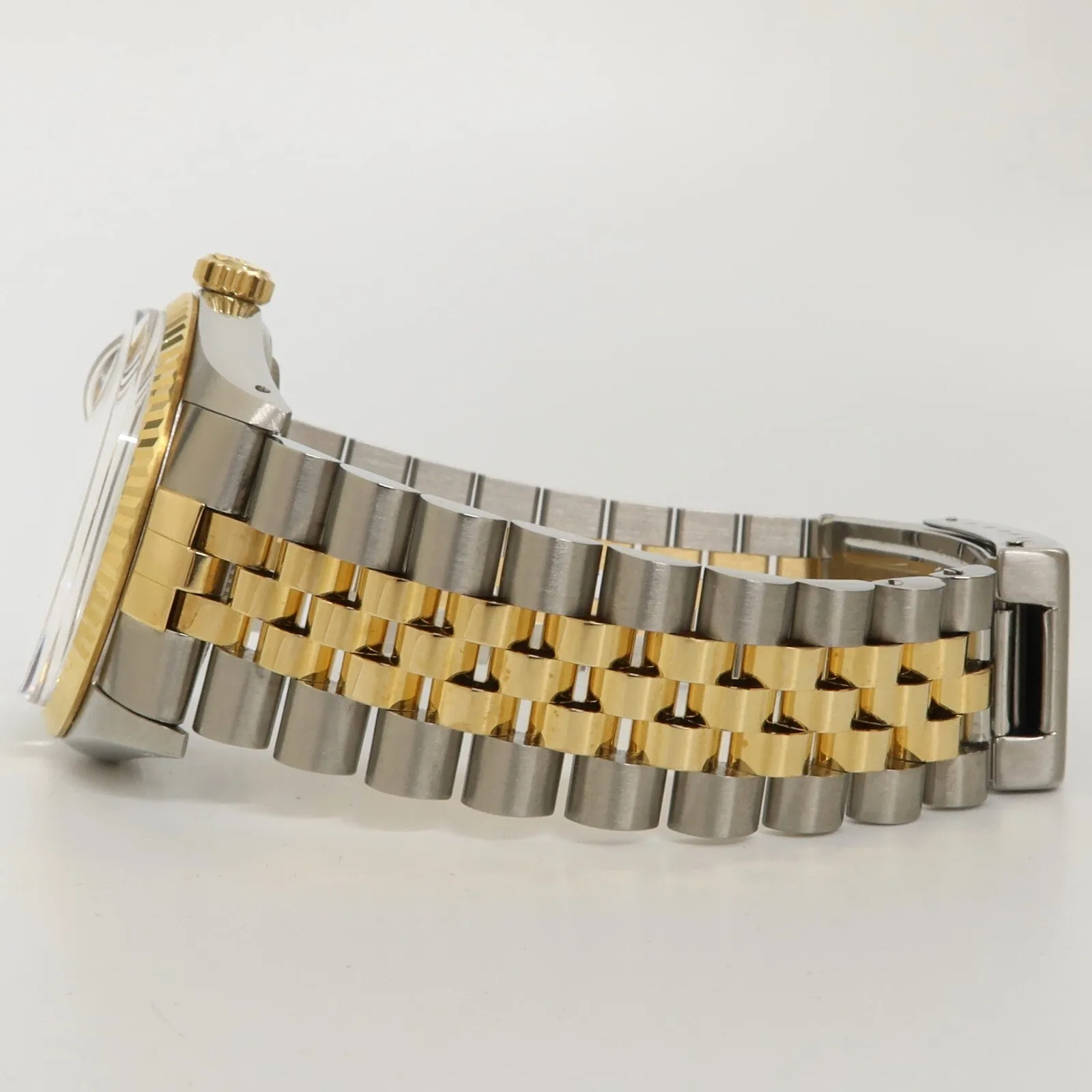 Rolex Datejust 36 18k Yellow Gold & Steel Champagne Dial Jubilee Automatic 16013