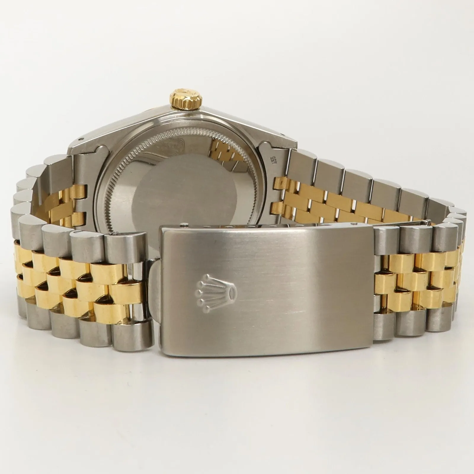 Rolex Datejust 36 18k Yellow Gold & Steel Champagne Dial Jubilee Automatic 16013