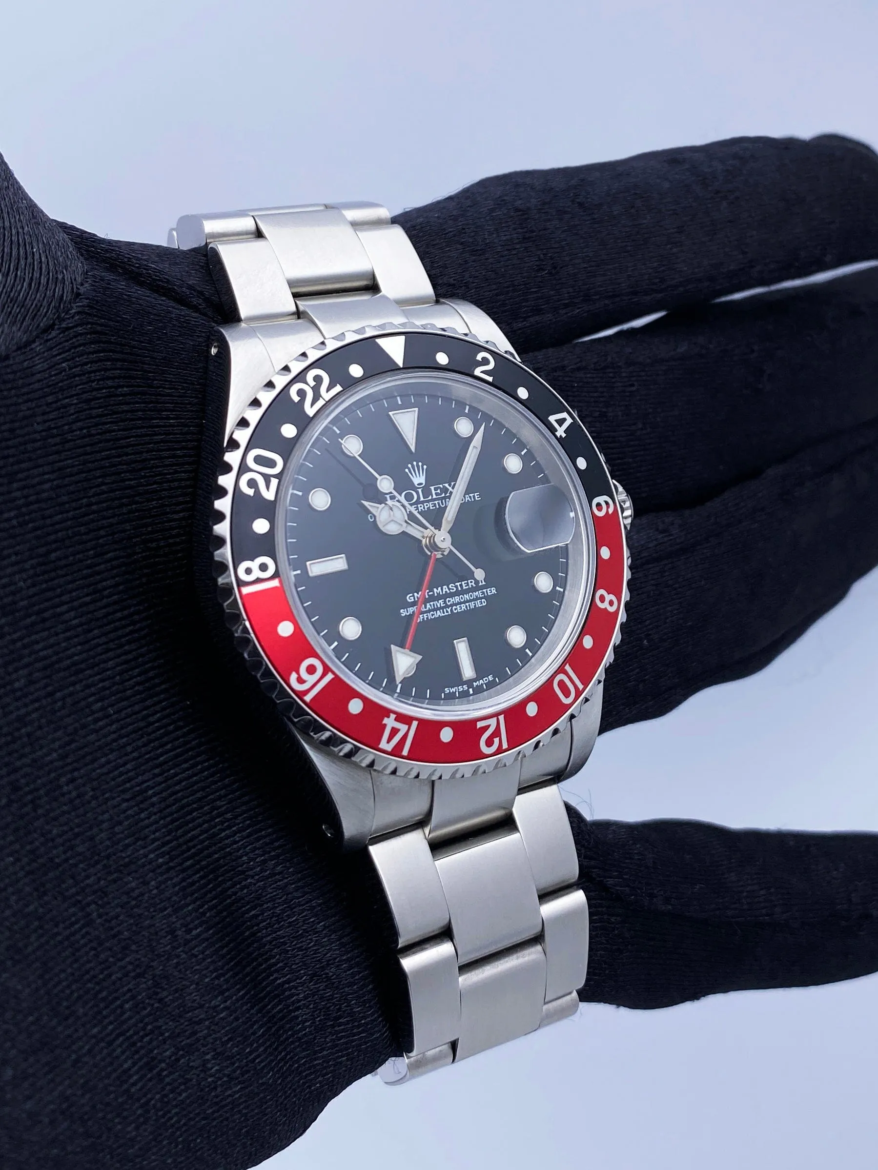 Rolex GMT Master II 16710 Coke Bezel Mens Watch Box Papers