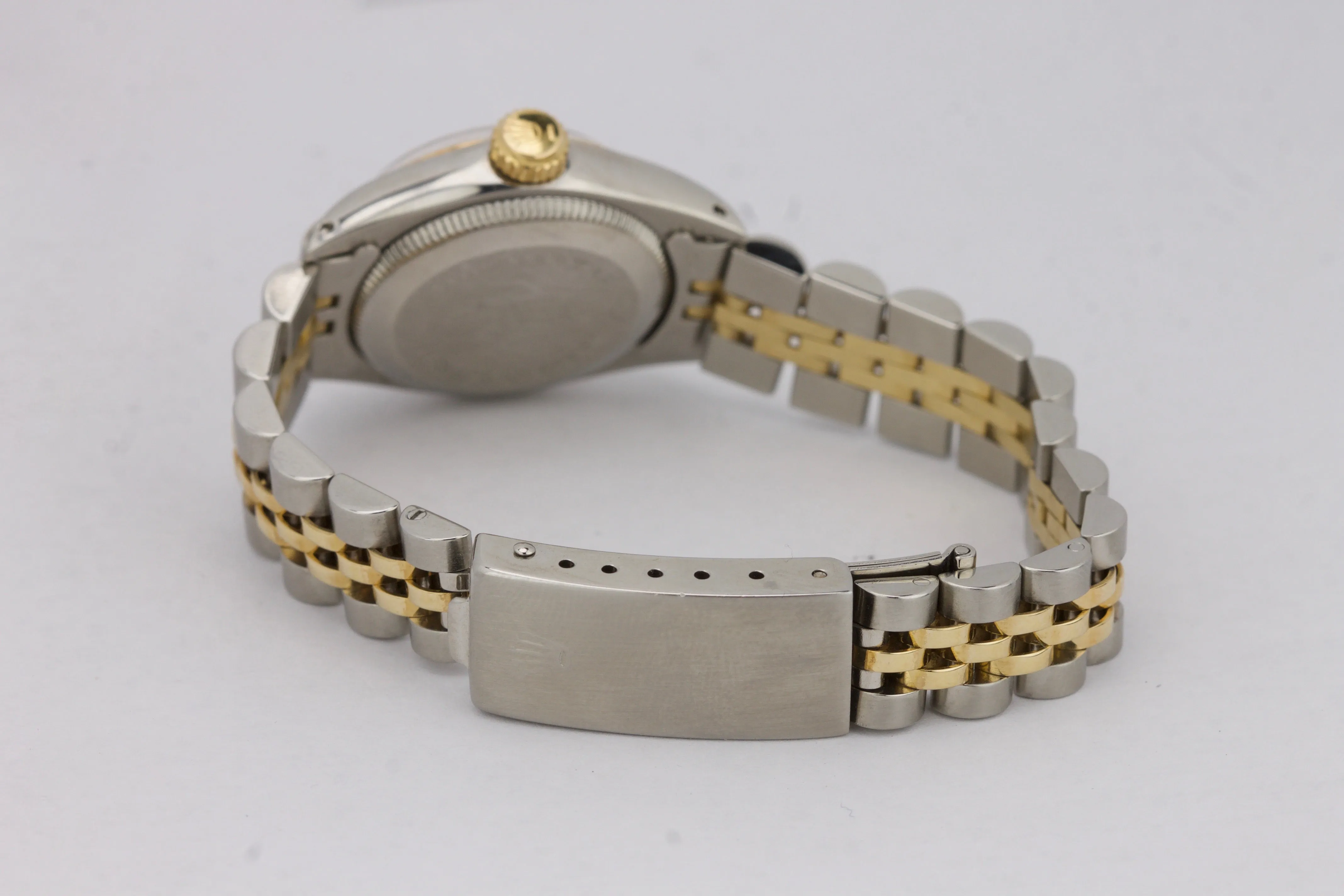 Rolex Oyster Perpetual 24mm Two-Tone Yellow Gold CHAMPAGNE Jubilee Watch 6719