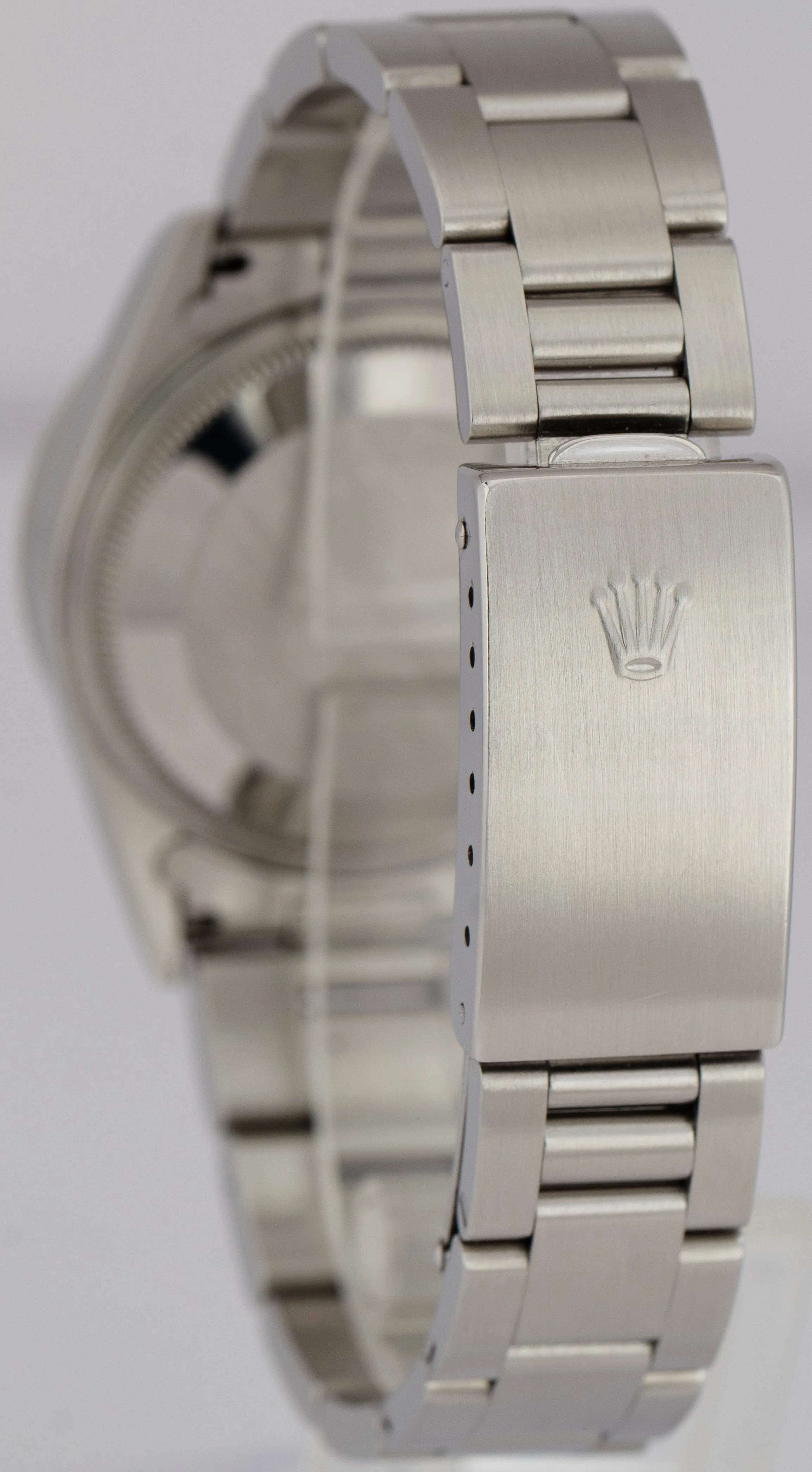 Rolex Oyster Perpetual Air-King Salmon Stainless Steel NO-HOLES 34mm Watch 14010