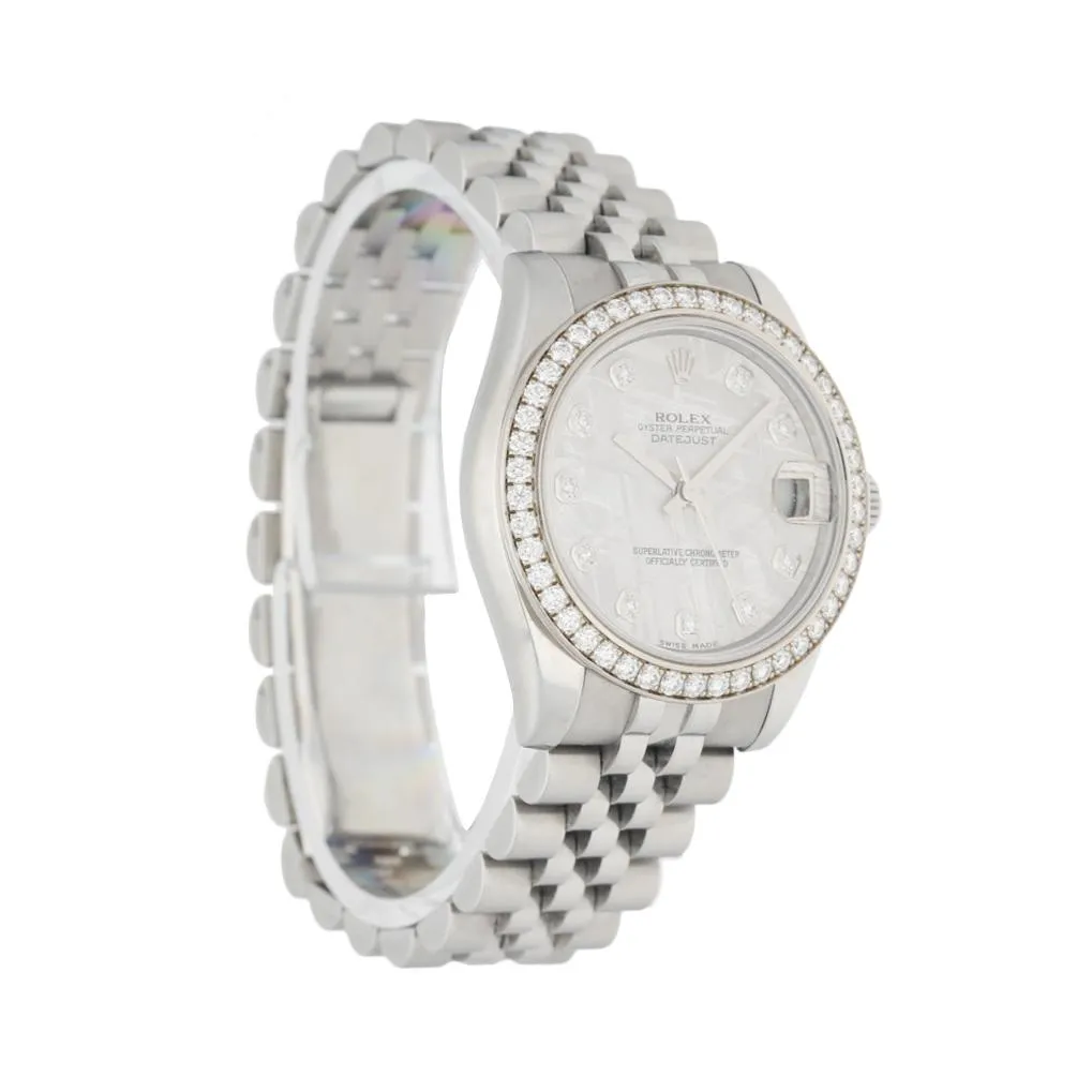 Rolex Oyster Perpetual DateJust 178384 Meteorite Diamond Dial Watch