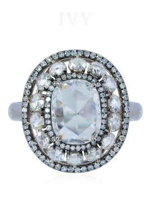 Rose-cut Diamond Ring