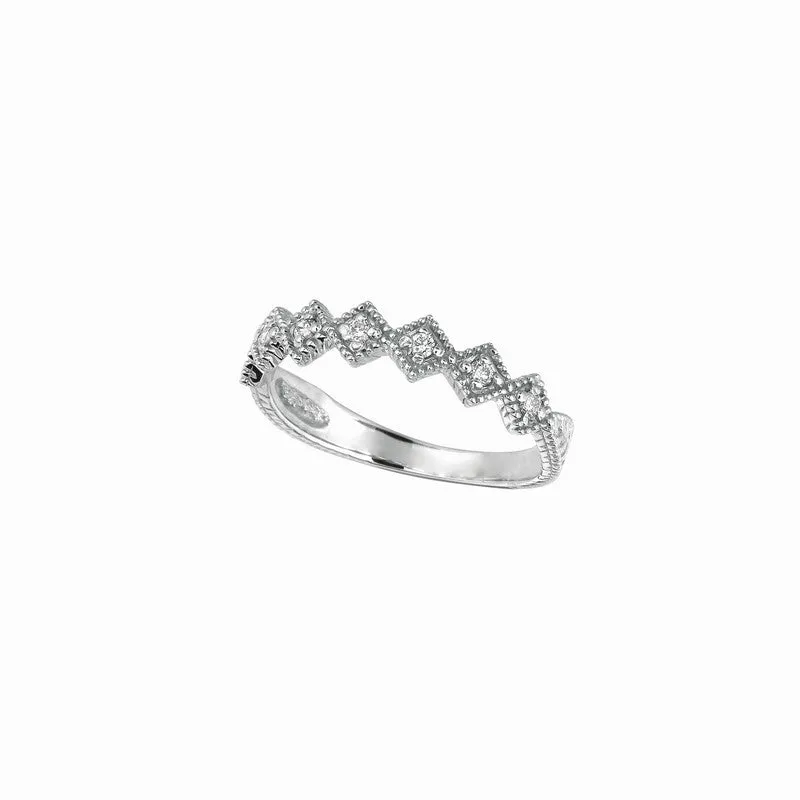 ROSE GOLD DIAMOND STACK RING 14K GOLD (0.18 CTW)