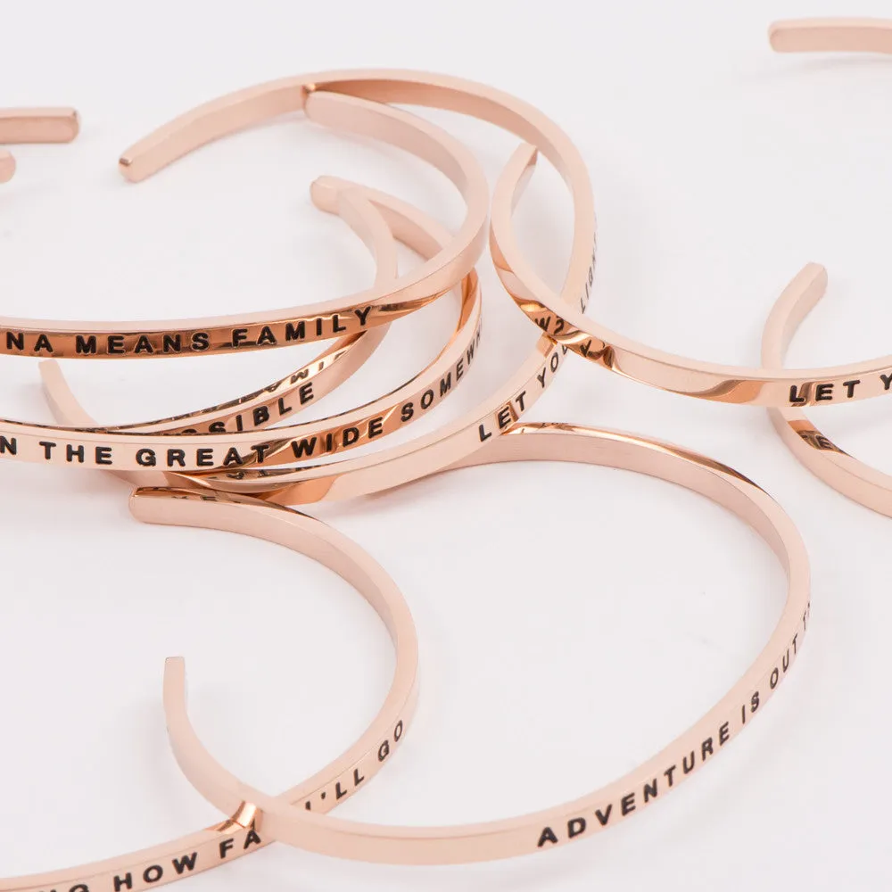 Rose Gold Inspirational Bracelets