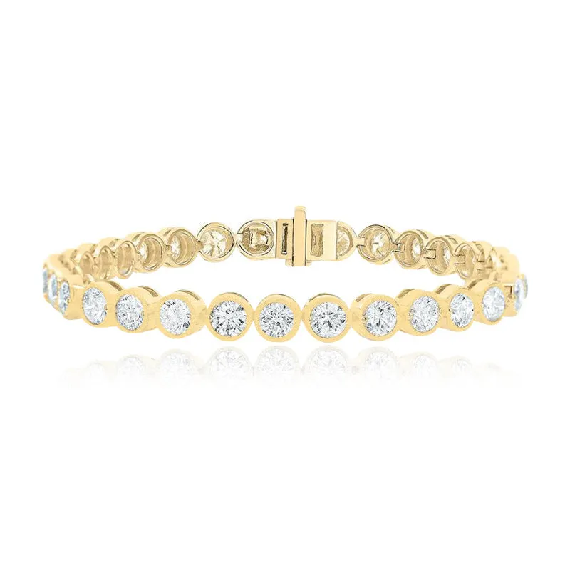 Round Bezel Tennis Bracelet