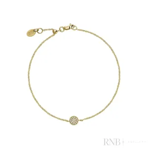 Round Pave Diamond Bracelet