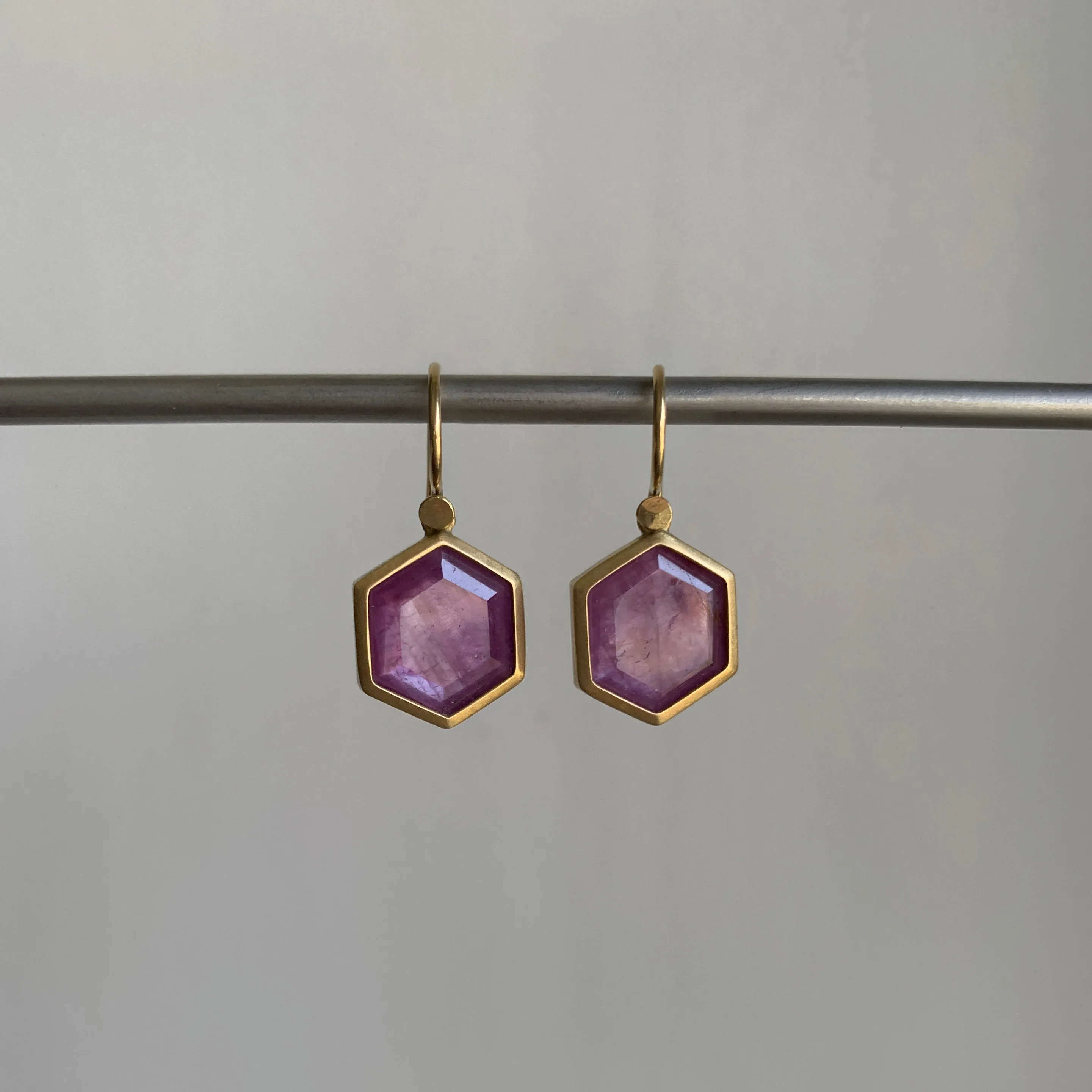 Ruby Crystal Drop Earrings