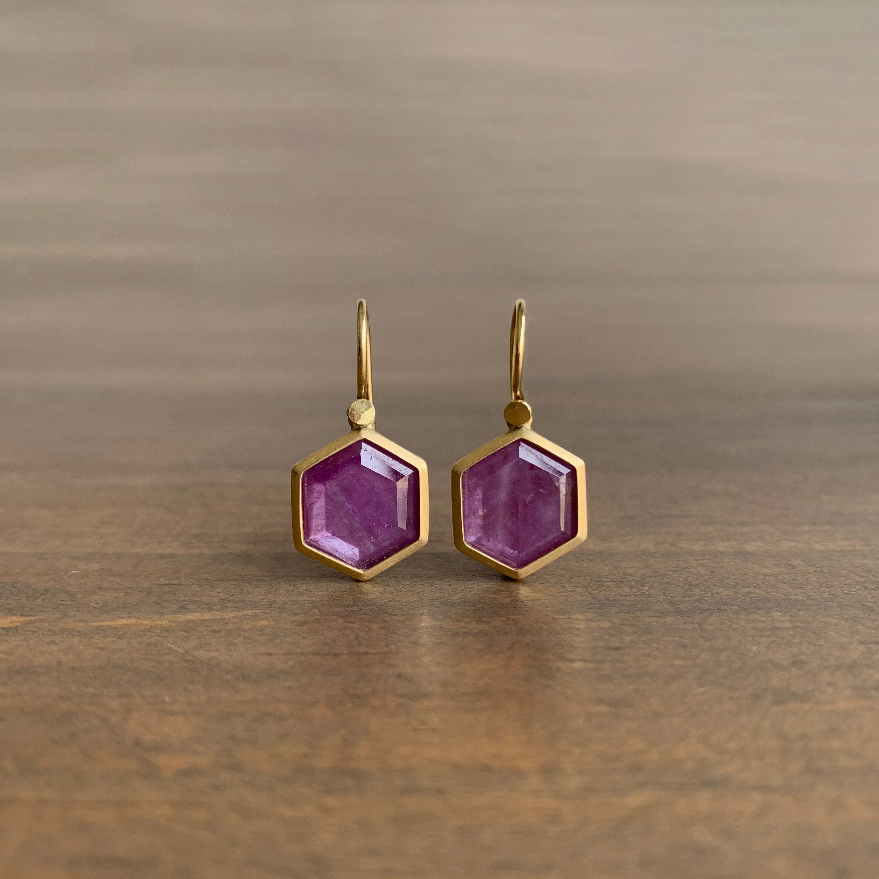 Ruby Crystal Drop Earrings