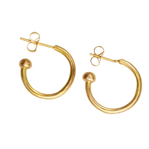 Ruby Hoop Earrings