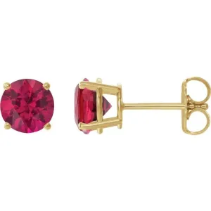 Ruby Stud Earrings