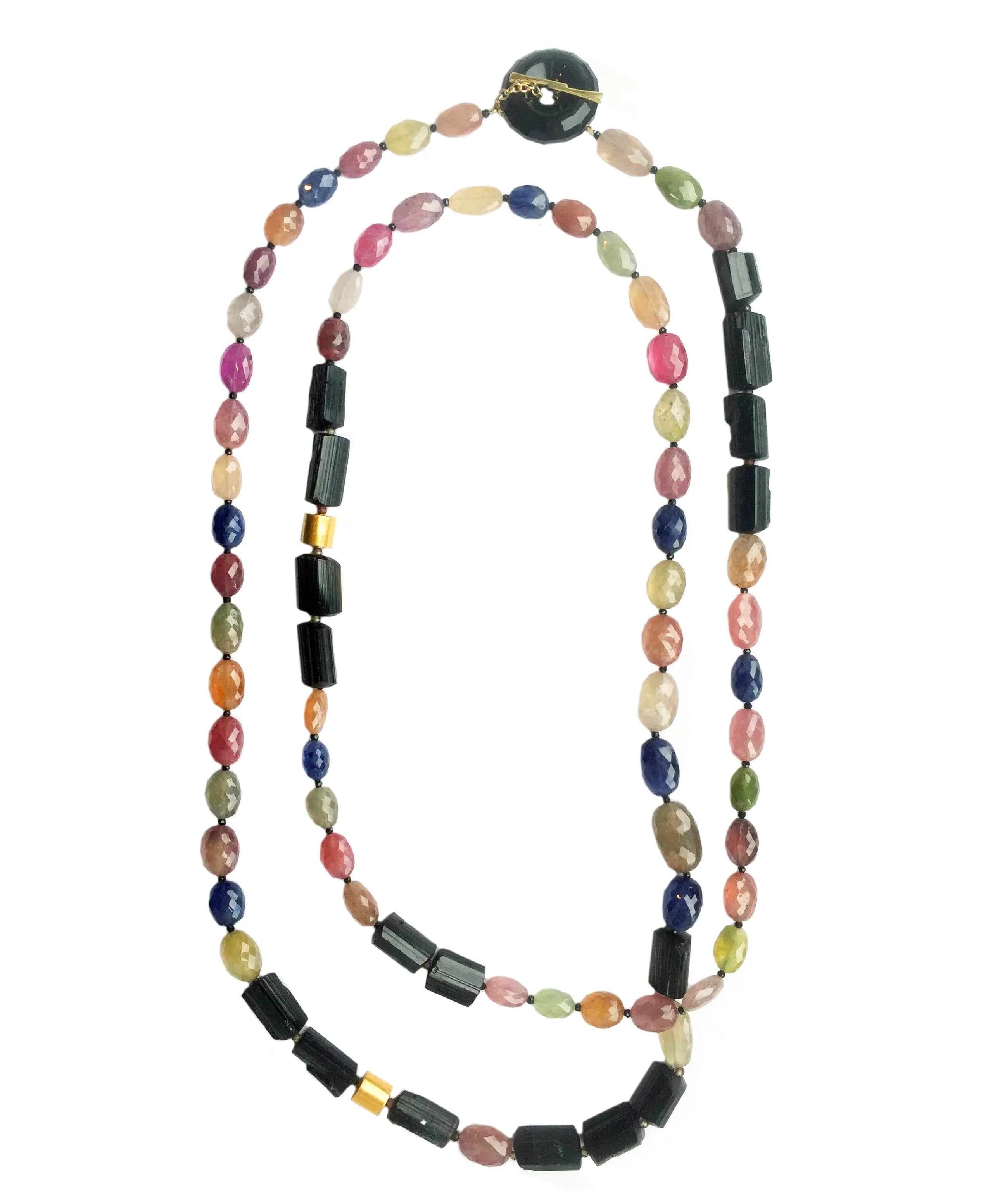 Sapphire & Tourmaline Necklace