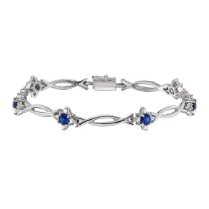 Sapphire and Diamond Bracelet