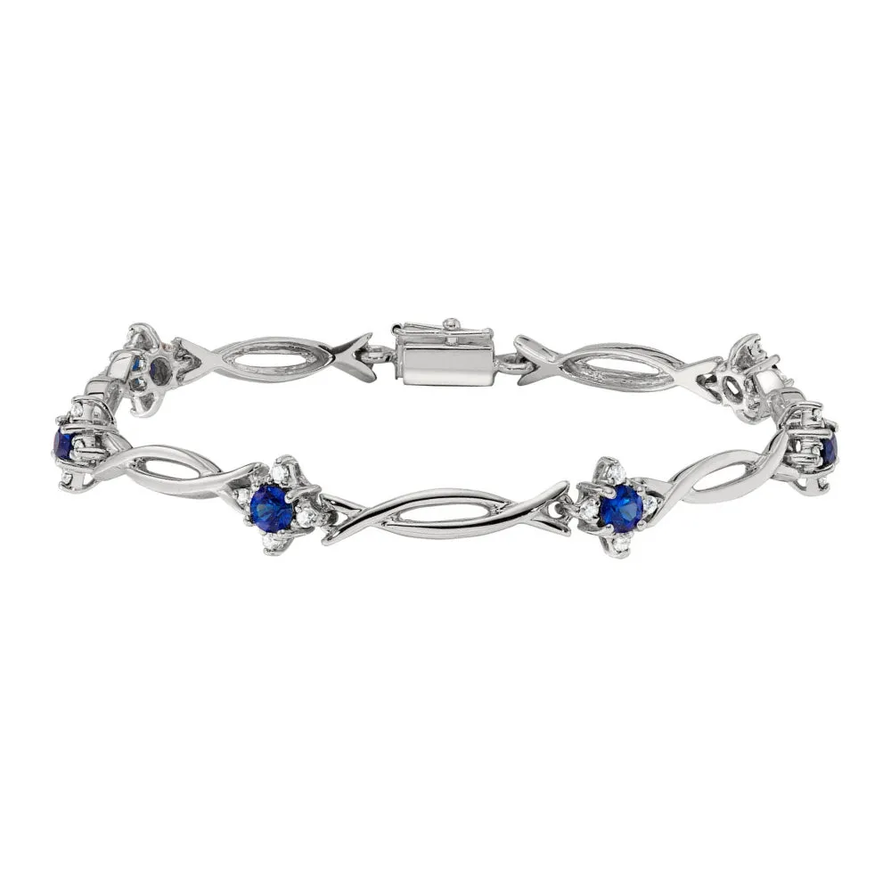 Sapphire and Diamond Bracelet