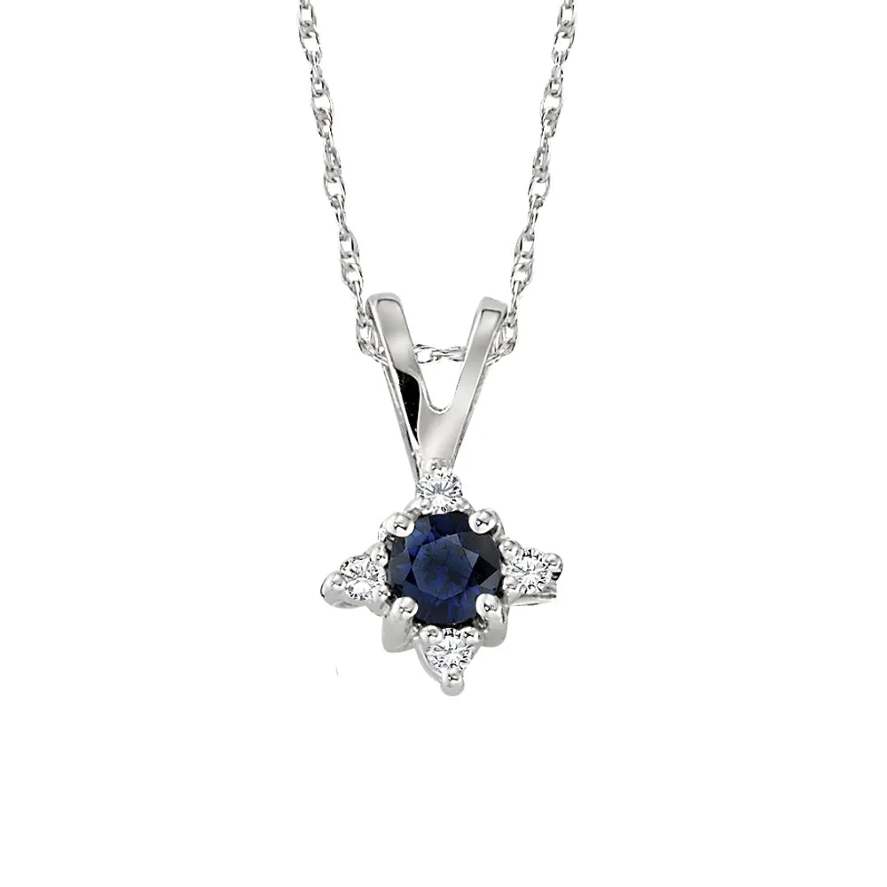 Sapphire and Diamond Necklace