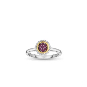 Silver & 18K Gold Prosecco Ruby Ring