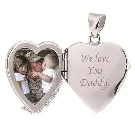 Silver Angel Wing Locket Urn
