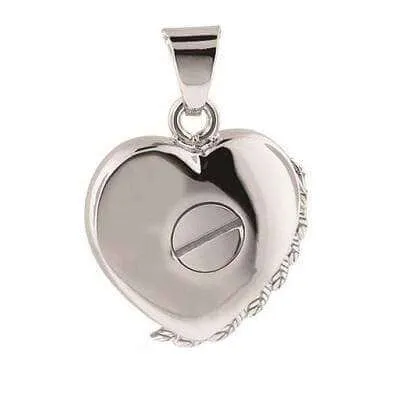 Silver Angel Wing Locket Urn