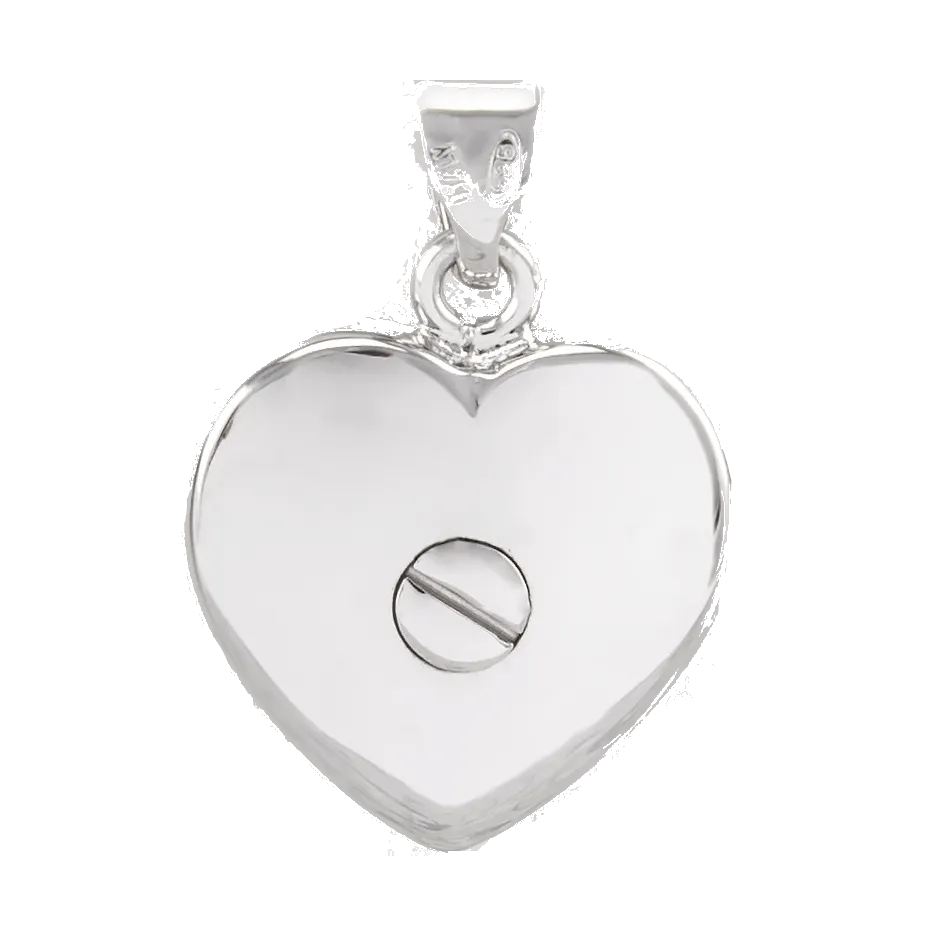 Silver Heart Pendant Urn