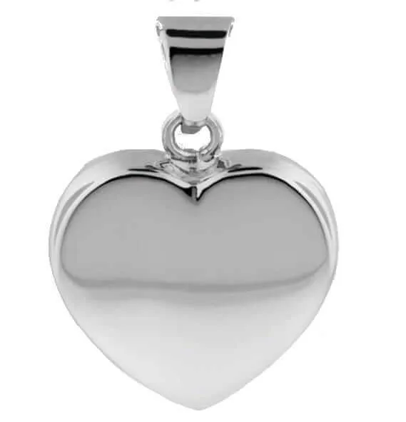 Silver Heart Pendant Urn