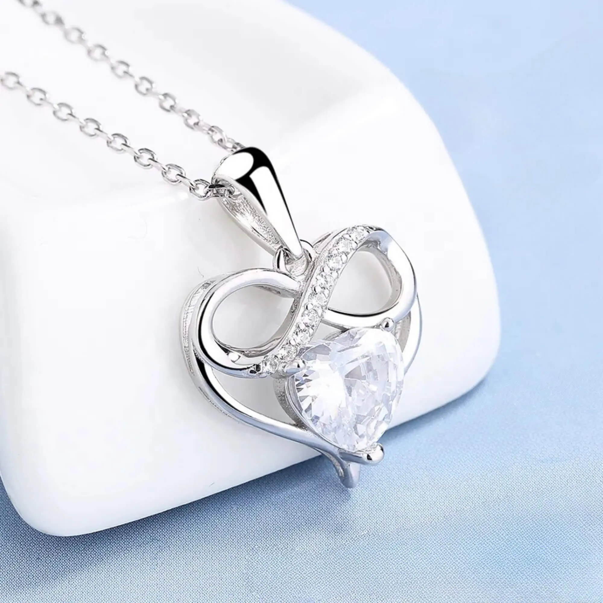 Silver Necklace "Infinite Love"