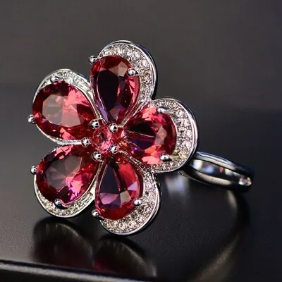 Silver Set Ring, Earrings & Pendant "Flowers"