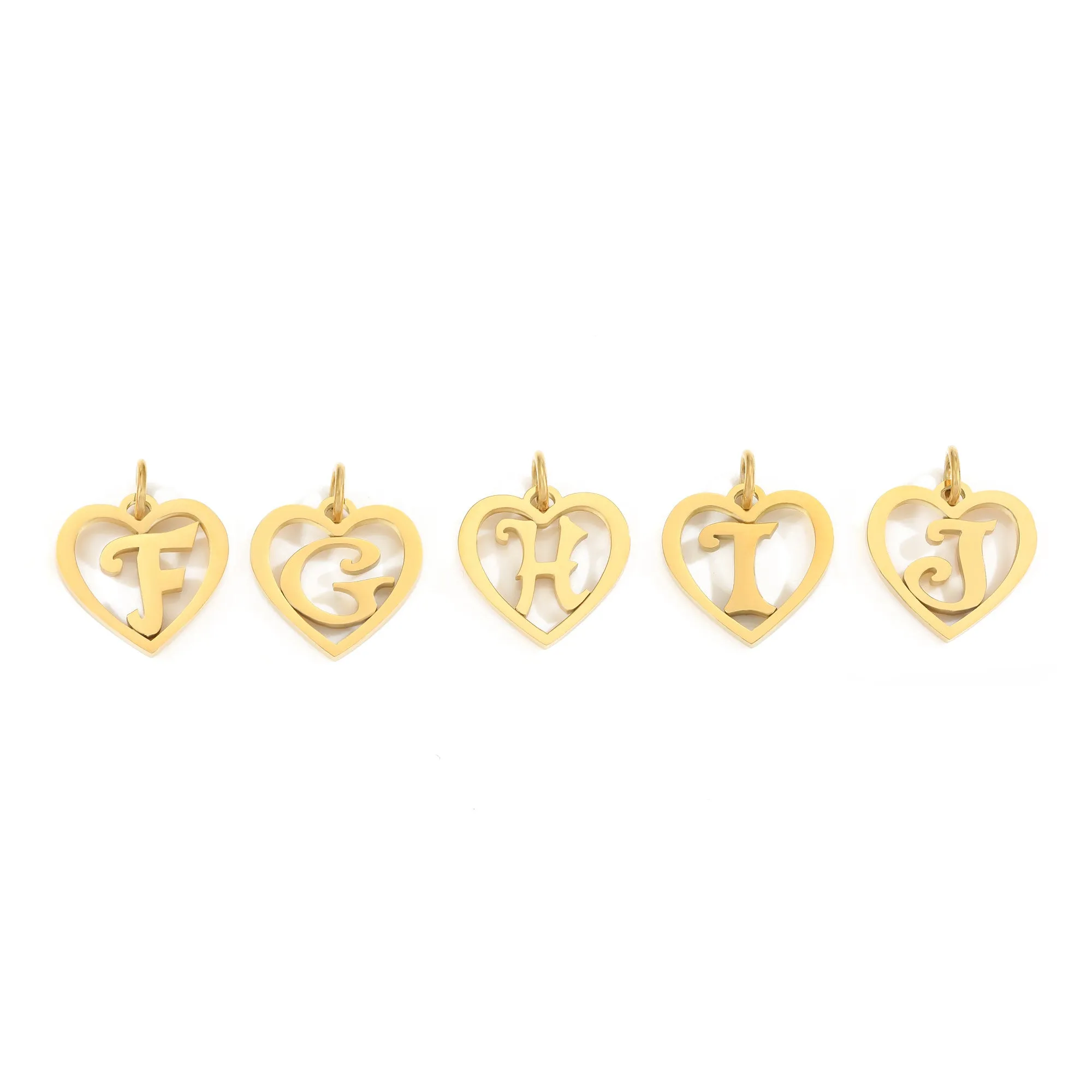 SINTA Heart Initial Necklace