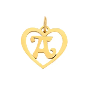 SINTA Heart Initial Necklace