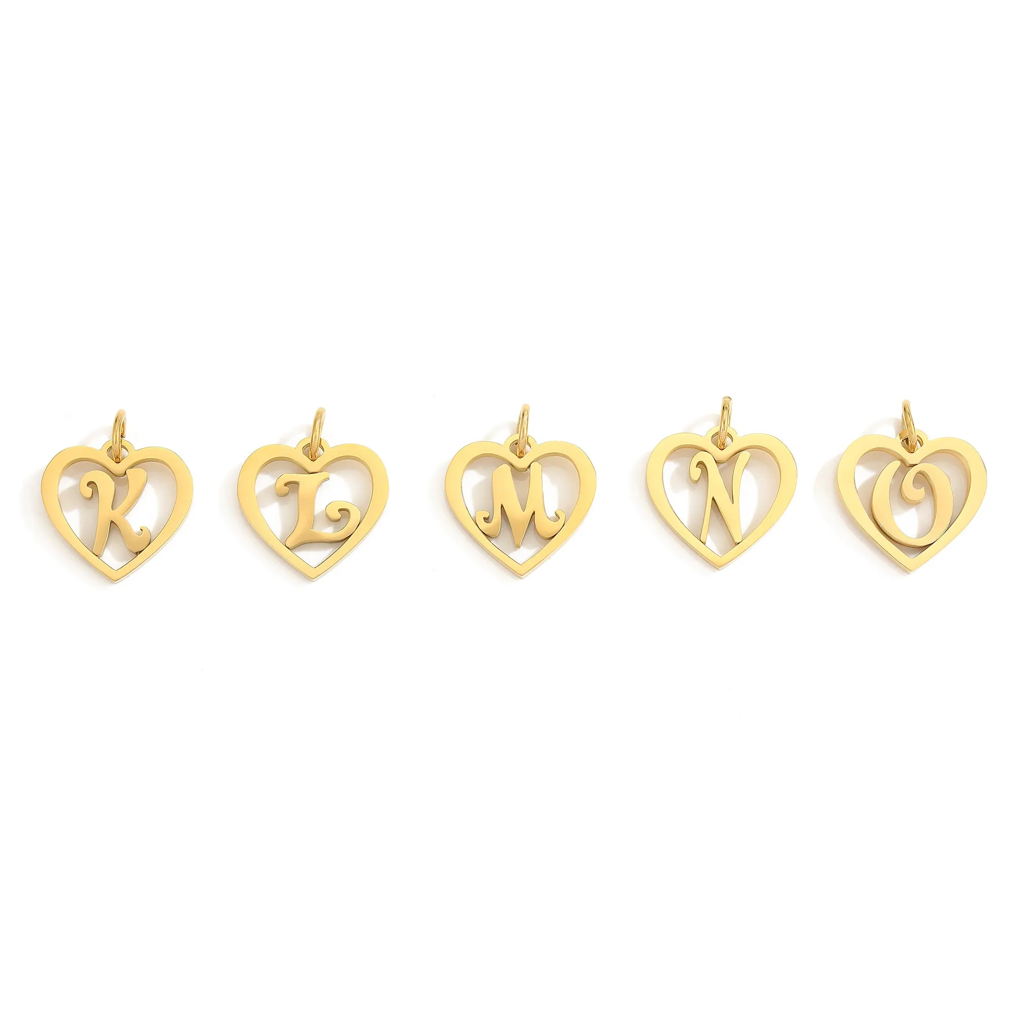 SINTA Heart Initial Necklace