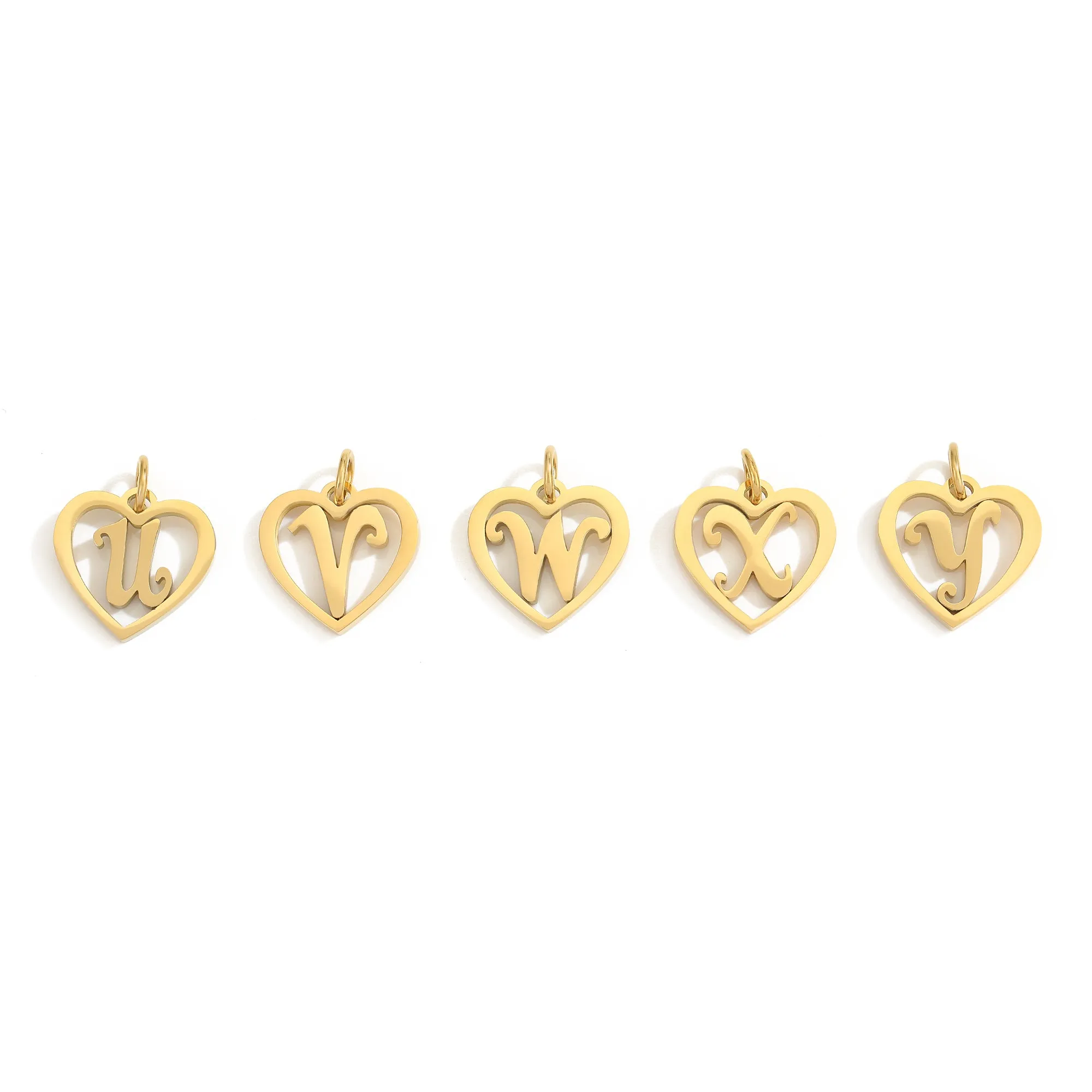 SINTA Heart Initial Necklace