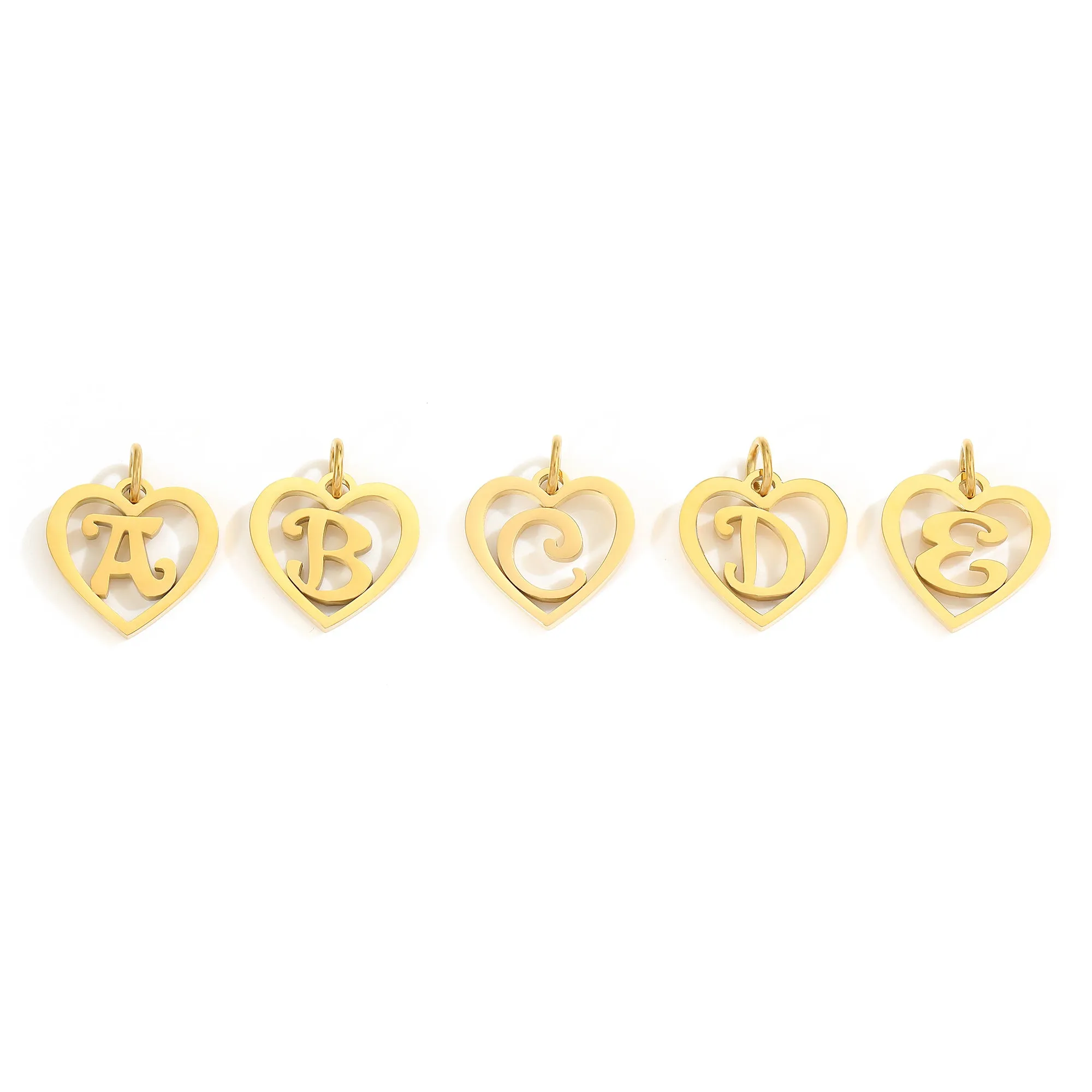 SINTA Heart Initial Necklace