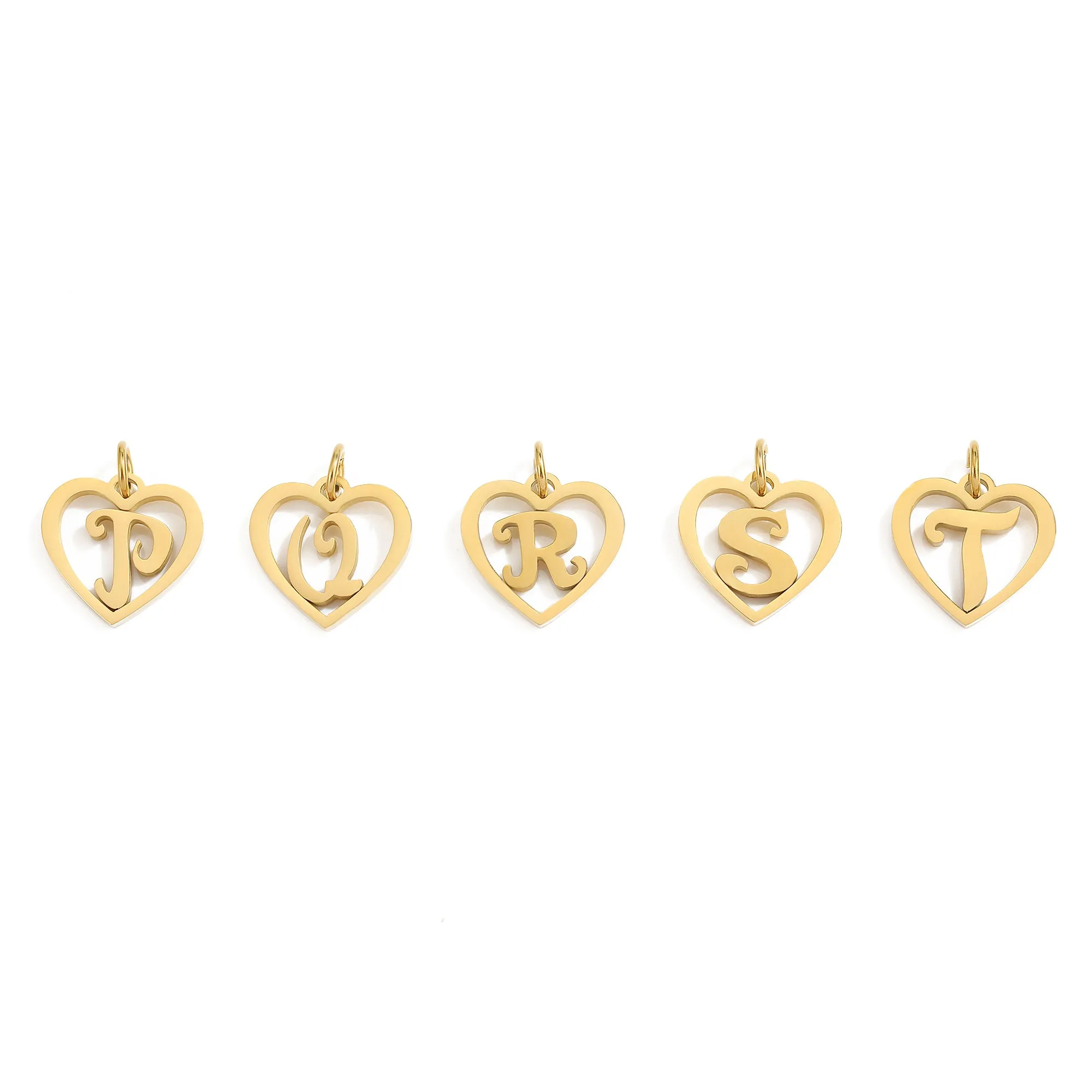 SINTA Heart Initial Necklace