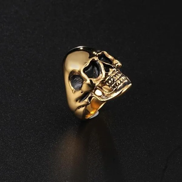 Smiling Skull Ring