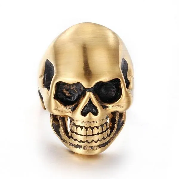 Smiling Skull Ring
