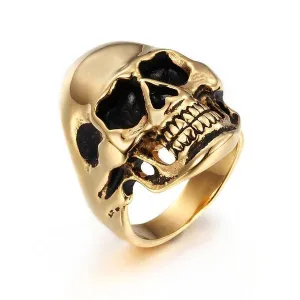 Smiling Skull Ring