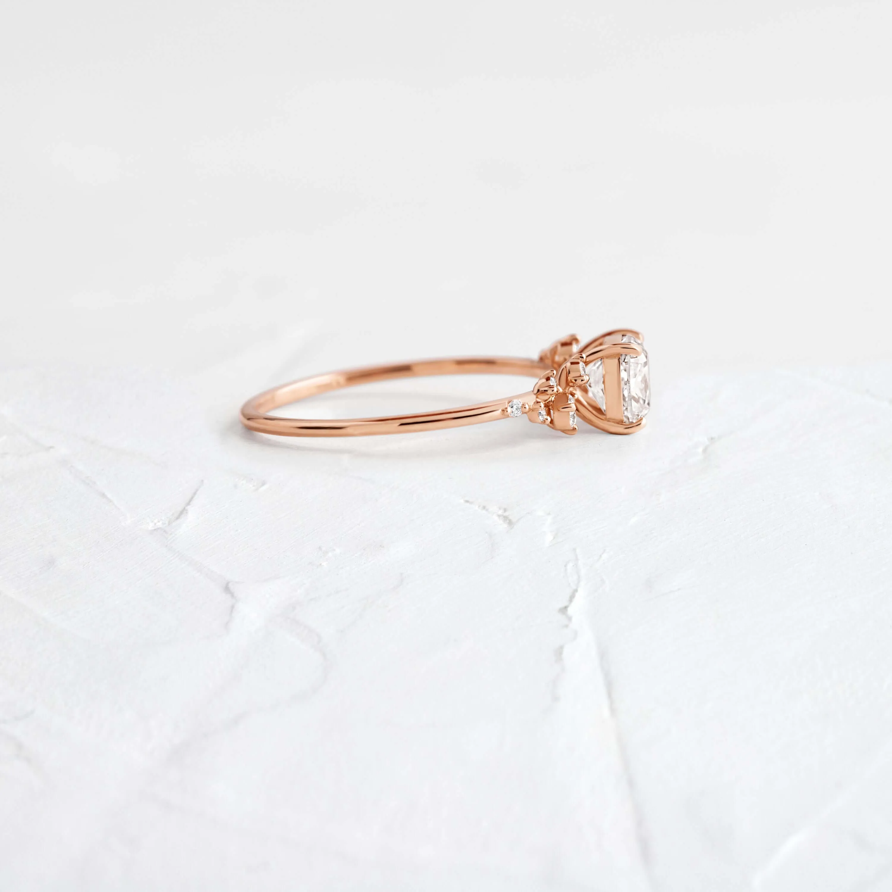 Snowdrift Ring, Cushion Cut