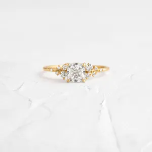 Snowdrift Ring, Cushion Cut