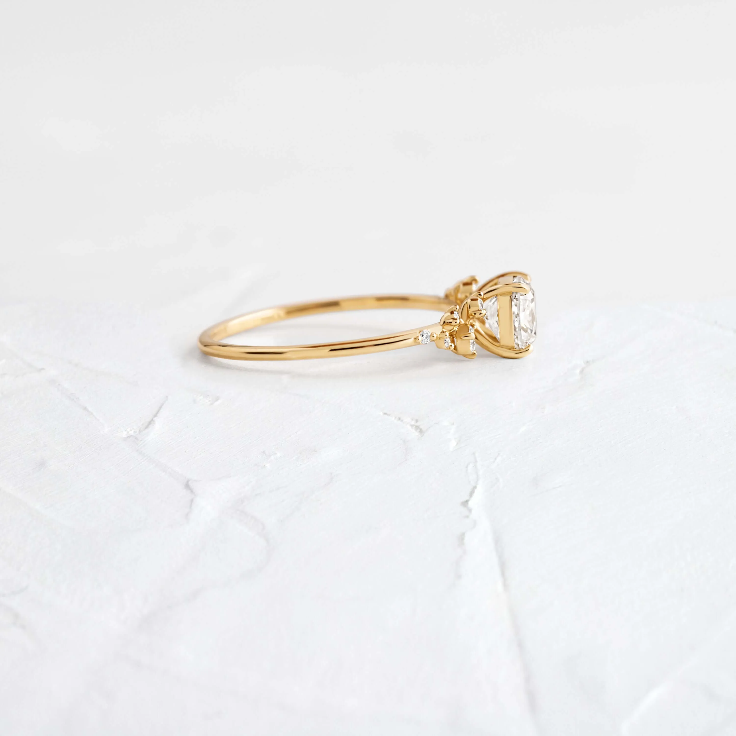 Snowdrift Ring, Cushion Cut