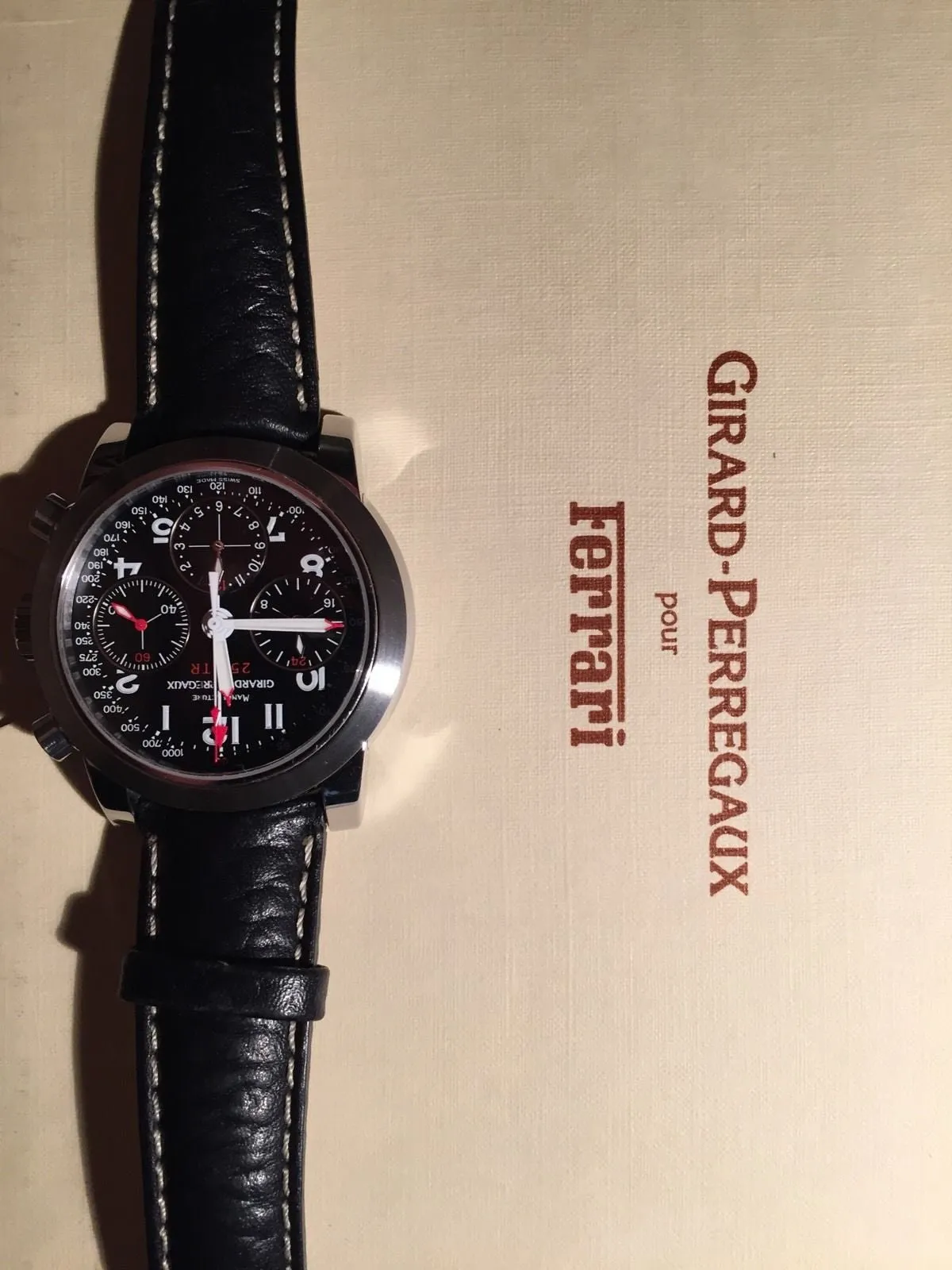 Sold!!! Girard-Perregaux Ferrari 250 TR Testarossa 8090 Limited Edition Men's Watch Box