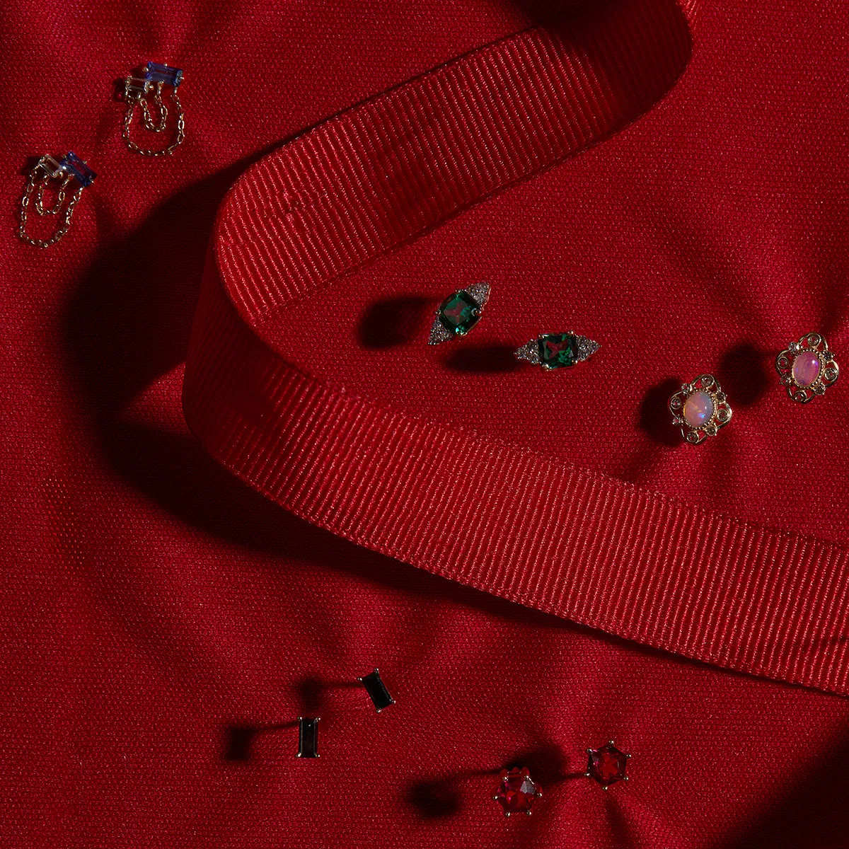 Solid Gold 2024 July Capsule Classic Ruby Studs