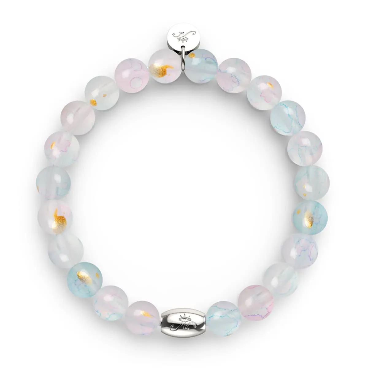 Spring Breeze | .925 Sterling Silver | Aurum Glass Bracelet