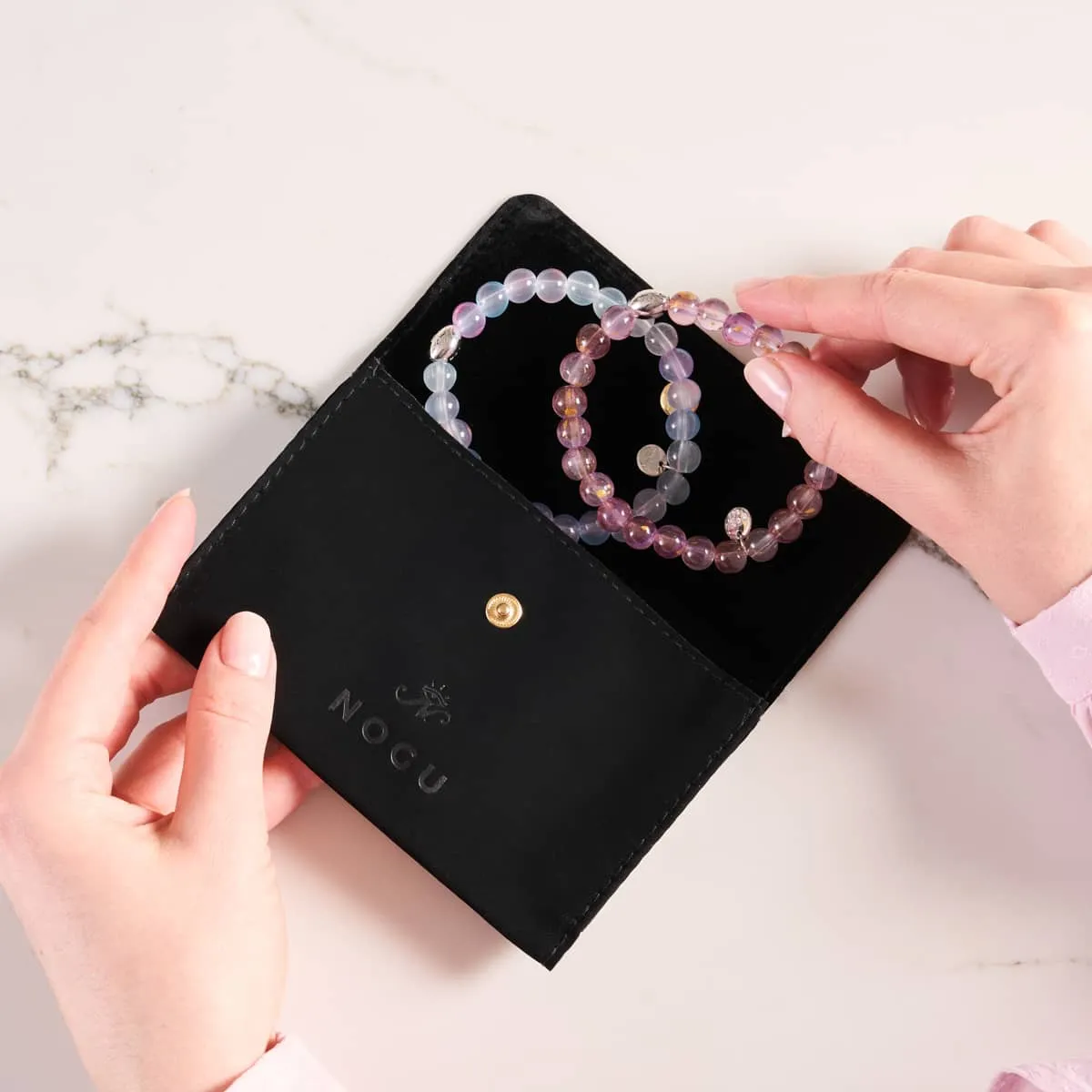 Spring Breeze | .925 Sterling Silver | Aurum Glass Bracelet