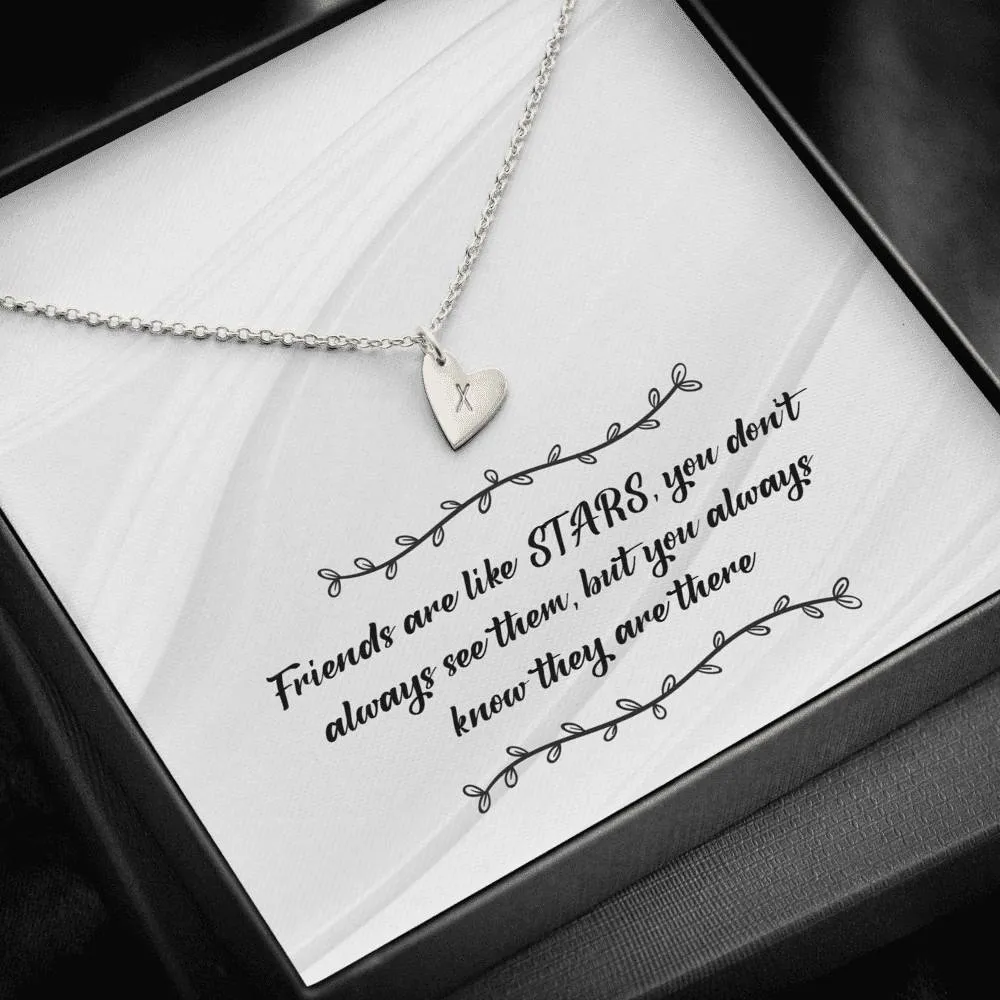 Star Friends Heart Charm Necklace