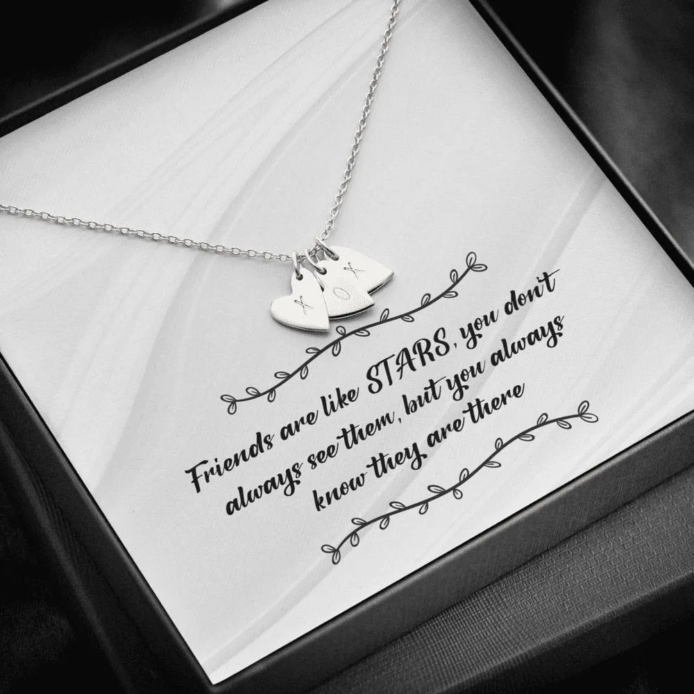 Star Friends Heart Charm Necklace