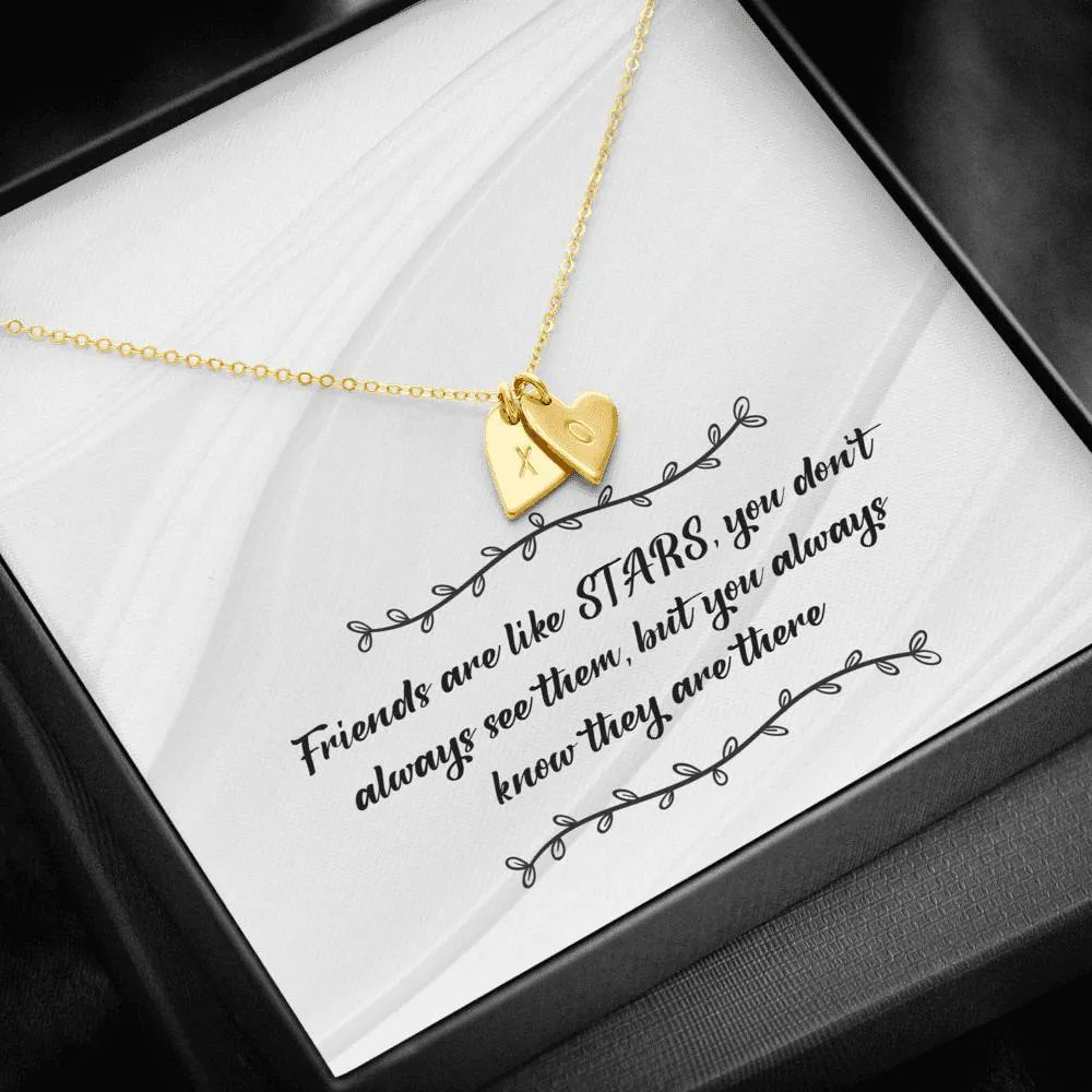 Star Friends Heart Charm Necklace